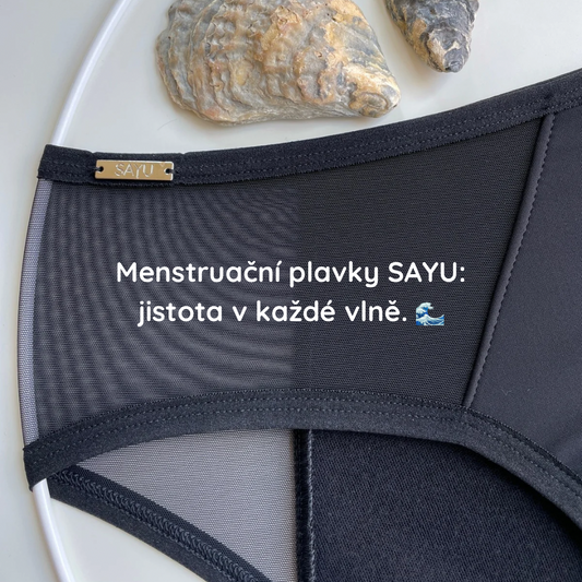 Novinka: Menstruační plavky SAYU s merinem | SAYU blog Představujeme čerstvou letní novinku: Menstruační plavky SAYU s merinem! Jak fungují a proč si je zamilujete? Užijte si koupání bez starostí.