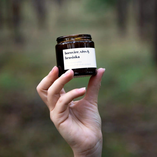RE-Svíčka | Sójová svíčka Borovice, vřes & brusinka