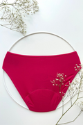Modal Menstruační kalhotky v barvě magenta - pohled zezadu