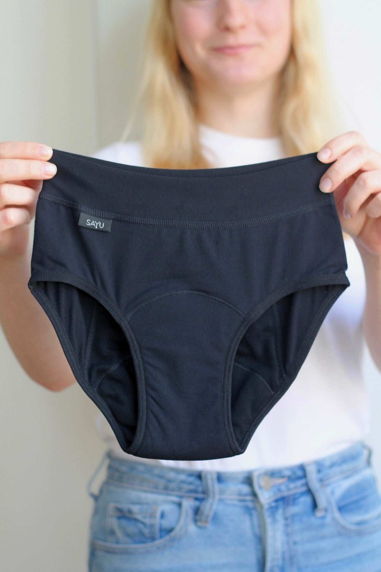 Noční menstruační kalhotky na spaní - přední díl